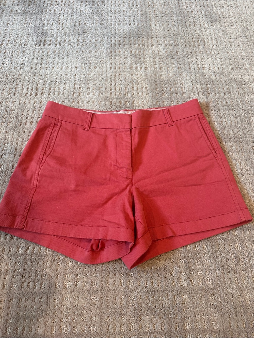 J. Crew Coral Chino Bermuda Shorts